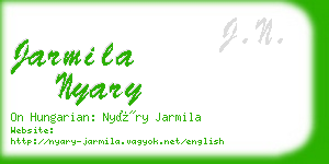 jarmila nyary business card